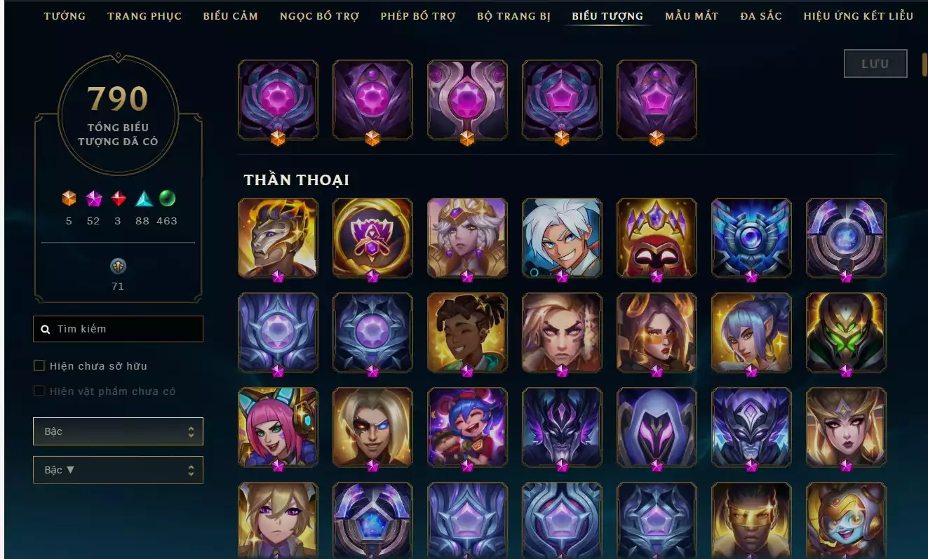 Ảnh ACC SIÊU VÍP LV 1204 RANK ĐƠN ĐÔI LỤC BẢO 2 LINH HOAT KIM CƯƠNG 4 ACC 1410 SKIN 34 HÀNG HIỆU 59 KHUNG 59 TÍM 89 ĐỎ 654 XANH 504 ĐA SẮC ( 2 ĐA SẮC THẦN THOẠI) - 123 MẪU MẮT14 BIỂU CẢM CAO THỦ - 11 BIỂU CẢM ĐẠI CAO THỦ ĐTCL RANK VÀNG 3 3 PET TÍM 3 PET TÍ NỊ THƯỜNG 8 SÂN ĐỎ CHƯỞNG LỰC BAO NHIỀU CHO AE THA HỒ