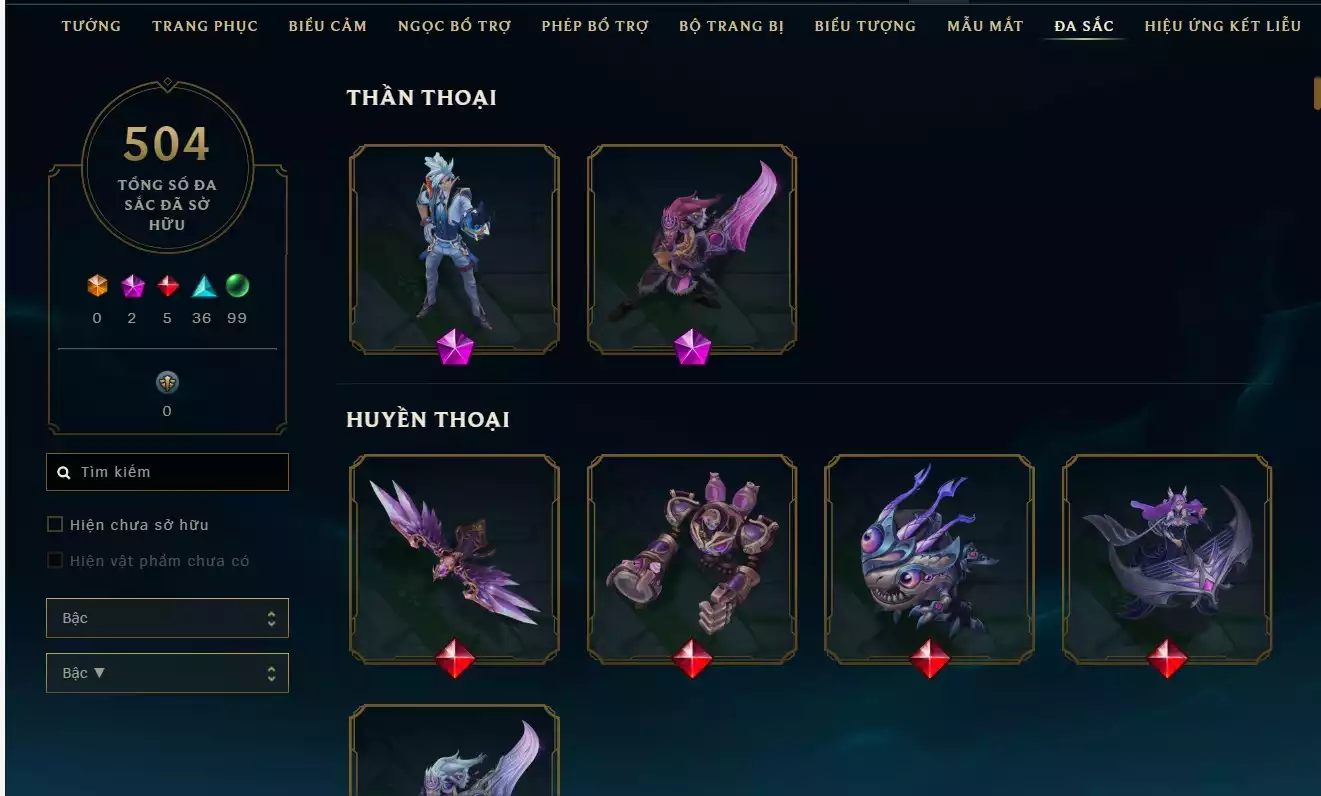 Ảnh ACC SIÊU VÍP LV 1204 RANK ĐƠN ĐÔI LỤC BẢO 2 LINH HOAT KIM CƯƠNG 4 ACC 1410 SKIN 34 HÀNG HIỆU 59 KHUNG 59 TÍM 89 ĐỎ 654 XANH 504 ĐA SẮC ( 2 ĐA SẮC THẦN THOẠI) - 123 MẪU MẮT14 BIỂU CẢM CAO THỦ - 11 BIỂU CẢM ĐẠI CAO THỦ ĐTCL RANK VÀNG 3 3 PET TÍM 3 PET TÍ NỊ THƯỜNG 8 SÂN ĐỎ CHƯỞNG LỰC BAO NHIỀU CHO AE THA HỒ