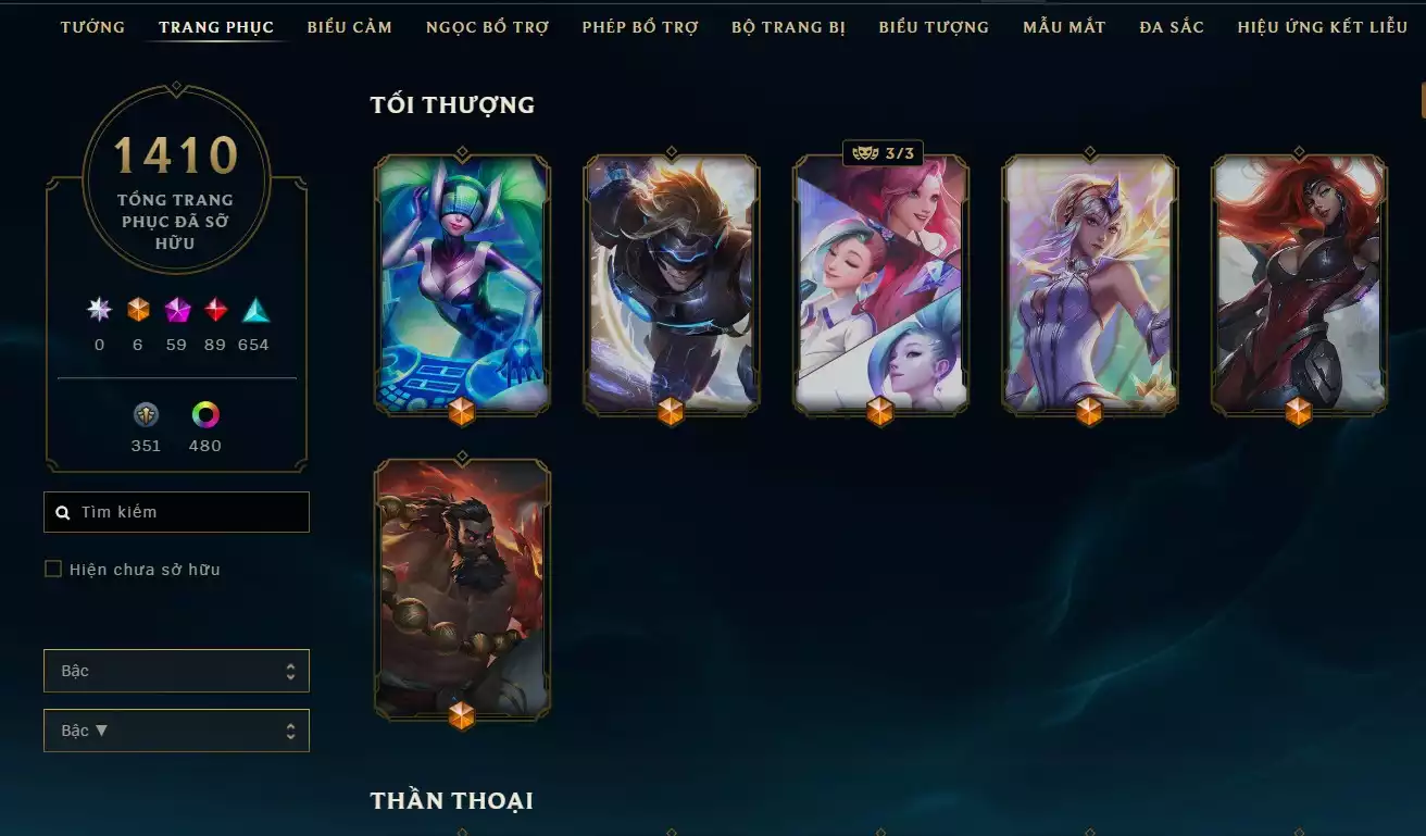 Ảnh ACC SIÊU VÍP LV 1204 RANK ĐƠN ĐÔI LỤC BẢO 2 LINH HOAT KIM CƯƠNG 4 ACC 1410 SKIN 34 HÀNG HIỆU 59 KHUNG 59 TÍM 89 ĐỎ 654 XANH 504 ĐA SẮC ( 2 ĐA SẮC THẦN THOẠI) - 123 MẪU MẮT14 BIỂU CẢM CAO THỦ - 11 BIỂU CẢM ĐẠI CAO THỦ ĐTCL RANK VÀNG 3 3 PET TÍM 3 PET TÍ NỊ THƯỜNG 8 SÂN ĐỎ CHƯỞNG LỰC BAO NHIỀU CHO AE THA HỒ