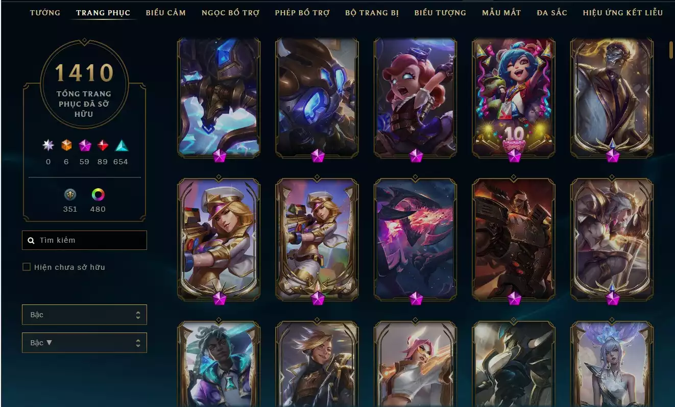 Ảnh ACC SIÊU VÍP LV 1204 RANK ĐƠN ĐÔI LỤC BẢO 2 LINH HOAT KIM CƯƠNG 4 ACC 1410 SKIN 34 HÀNG HIỆU 59 KHUNG 59 TÍM 89 ĐỎ 654 XANH 504 ĐA SẮC ( 2 ĐA SẮC THẦN THOẠI) - 123 MẪU MẮT14 BIỂU CẢM CAO THỦ - 11 BIỂU CẢM ĐẠI CAO THỦ ĐTCL RANK VÀNG 3 3 PET TÍM 3 PET TÍ NỊ THƯỜNG 8 SÂN ĐỎ CHƯỞNG LỰC BAO NHIỀU CHO AE THA HỒ